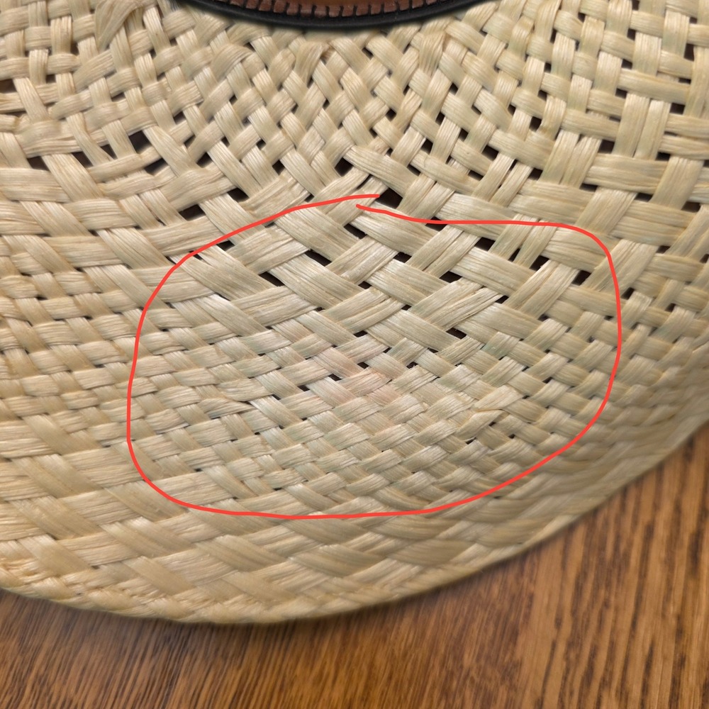 Resistol Hawkeye Straw Cowboy Hat Natural Poly Hemp Made in Texas USA S7061 - Picture 11 of 14